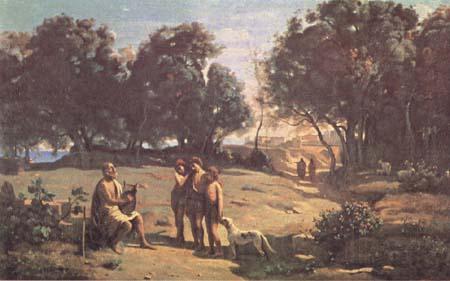 Jean Baptiste Camille  Corot Homere et les bergers (mk11) Spain oil painting art